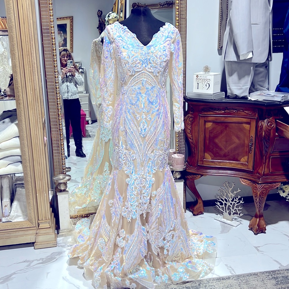 This Dress is New and can be used for Bridal Pageant and Prom